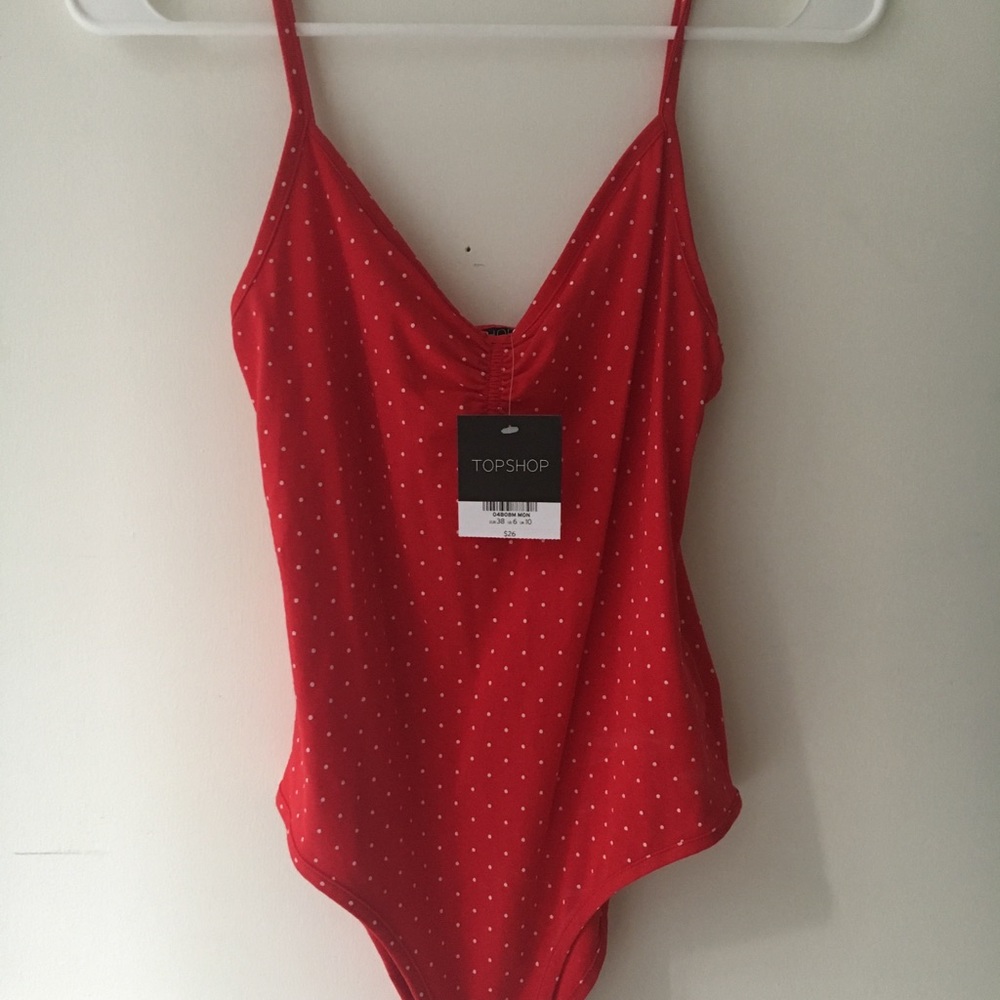 Red Polka Dot Bodysuit